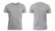 © Marko - grey t-shirt front and back view. mockup