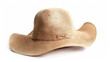 © Taisiia - Summer hat on isolated white background top view