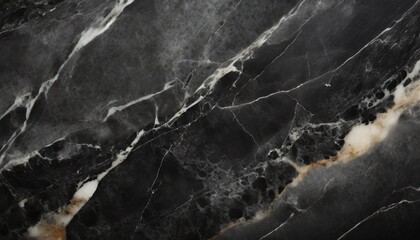 Aufkleber - black marble texture close-up