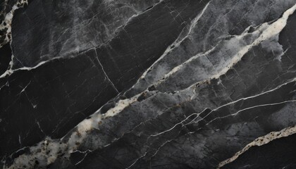 Aufkleber - black marble texture close-up