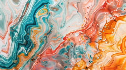 Wall Mural - vibrant marble pattern texture backdrop