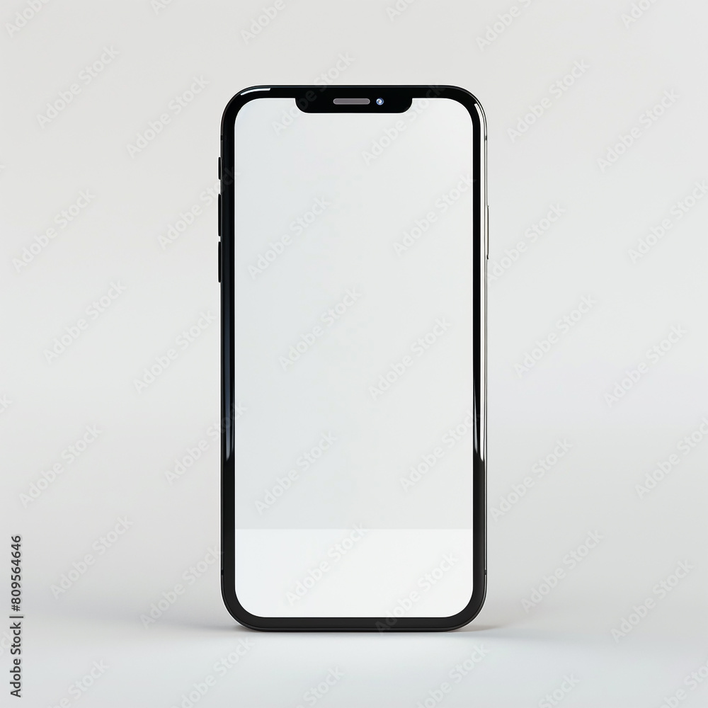 Empty Phone Screen Examples Empty screen smartphone in isolated white background for mockup. mobile ...