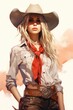 
Fashion illustrations depicting modern interpretations of Cowboy Core aesthetics, blending traditional Western elements with contemporary design sensibilities