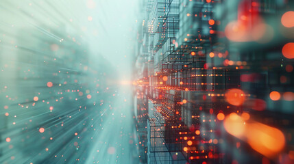 Digital transformation conceptual for next generation technology era , Space for your text