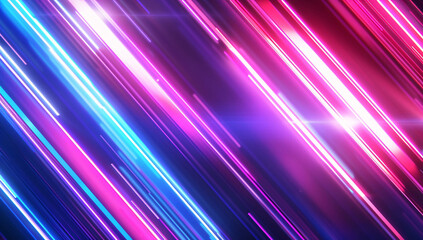 Wall Mural - Red and blue technology neon spotlight background, red and blue light background concept illustration