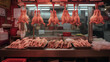 meat in a market