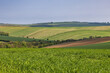 A rural Sussex rolling landscape on a sunny spring day
