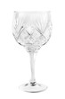 Crystal wineglass isolated
