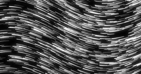 Wall Mural - curve wavy particle lines moving and flowing in one direction. abstract grey color particles line mo