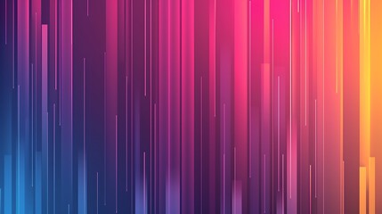 Wall Mural - Modern and trendy abstract background with a gradient decomposed into several vertical color lines