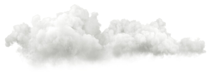 Aufkleber - Scenic white clouds atmospheric on transparent backgrounds 3d render png