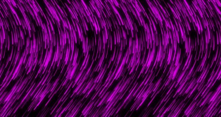 Wall Mural - curve wavy particle lines moving and flowing in one direction. abstract pink color particles line mo