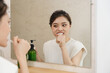 © Q88 - Portrait of beautiful woman at home.