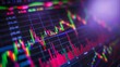 © Akael - Stock charts are changing in different directions, graph, stocks, candlesticks, up, down, change, investment, business, Generative Ai.