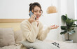 © Q88 - Portrait of beautiful young Asian girl at home