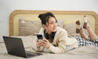 © Q88 - Portrait of beautiful young Asian girl at home