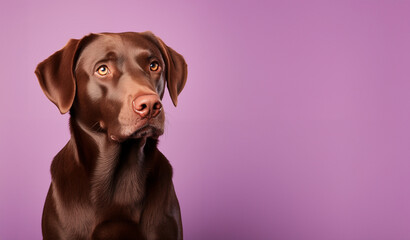 Wall Mural - chocolate labrador retriever