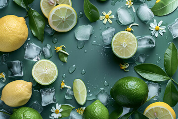 Wall Mural - background wallpaper of lemon lime
