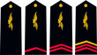 Galon de l'armée de l'air française: Ensemble grade militaire technicien: 1er, 2ème classe, caporal, caporal-chef	