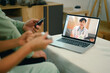 © Prathankarnpap - Senior couple having online consultation with doctor on laptop. Telehealth concept