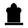 Gravestone icon vector. Grave illustration sign. Tombstone symbol. Rip logo.
