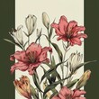 Assorted springtime flora, colorful flowers composition. Beautiful bouquet of flowers, detailed botanical illustration.