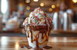 ice cream toppings buffet, create your own sundae with hot fudge, caramel, whipped cream, and sprinkles at this dessert bar for a delightful ice cream treat