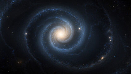 Swirl space galaxy background. outer space cosmos astronomy illustration