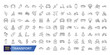 © Rubbble - Transportation line icons. Logistics Related Vector Line Icons.