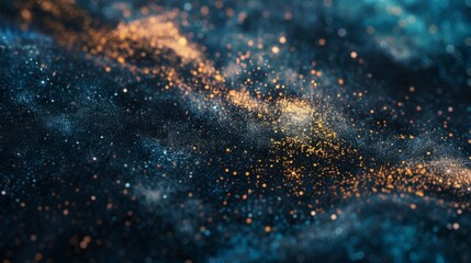 Wall Mural - Enigmatic Cosmic Dust Particle Abstract Background