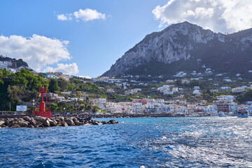 Wall Mural - The harbor of the island of Capri, Campanian Archipelago, Italy