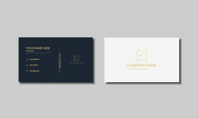 Professional modern business card design template, modern luxury elegant card design