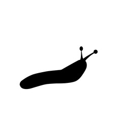 Canvas Print - Slug Snail Silhouette 