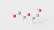 diethylene glycol molecule 3d, molecular structure, ball and stick model, structural chemical formula alcohol solvents