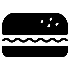 Canvas Print - sandwich icon