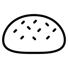 Canvas Print - bread icon