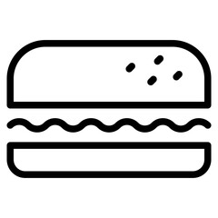 Canvas Print - sandwich icon