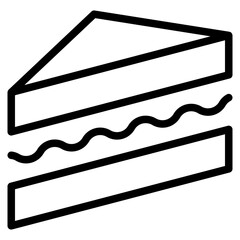 Canvas Print - sandwich icon