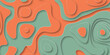 Abstract paper cut multicolor topographic seamless background. Vector illustration.