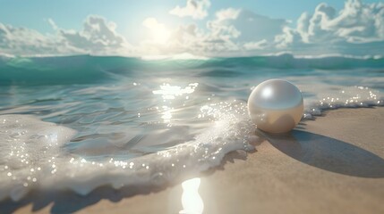 beautiful romantic pearl abstract graphic poster web page ppt background