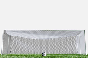 Wall Mural - football field isolated on white background