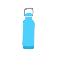 Wall Mural - mockup reusable water bottle cartoon. flask blank, thermo product, plastic black mockup reusable water bottle sign. isolated symbol vector illustration