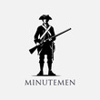 © Argo Studio - Minuteman Soldier Standing and Holding a Rifle