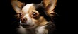 © HN Works - An elderly chihuahua canine. Creative banner. Copyspace image