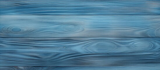 Leinwandbilder - A seamless blue wood floor texture with ample copy space image