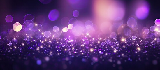 Poster - A visually captivating purple bokeh creates an abstract backdrop with ample copy space for images