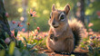 © Camalia MN - A cute squirrel on the grass