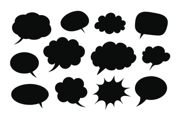 Comic speech bubble hand-drawn on a white background in the style of a doodle Vector illustration bubble chat, message element