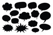 © mobarok8888 - Comic speech bubble hand-drawn on a white background in the style of a doodle Vector illustration bubble chat, message element