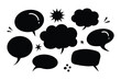 © mobarok8888 - Comic speech bubble hand-drawn on a white background in the style of a doodle Vector illustration bubble chat, message element